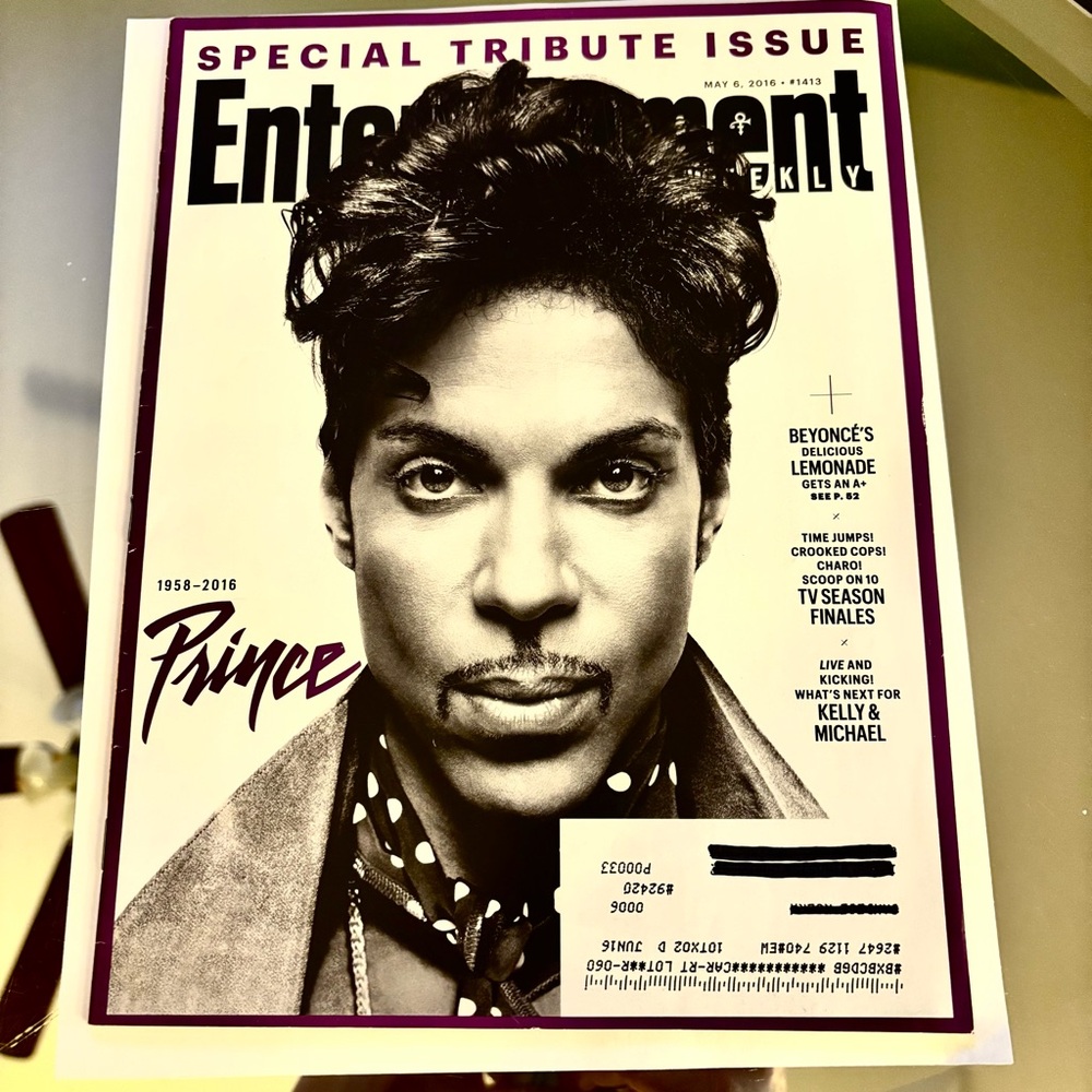 Prince Entertainment Weekly Special Tribute Issue